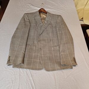 Hart Schaffner Marx Plaid Blazer in Gray